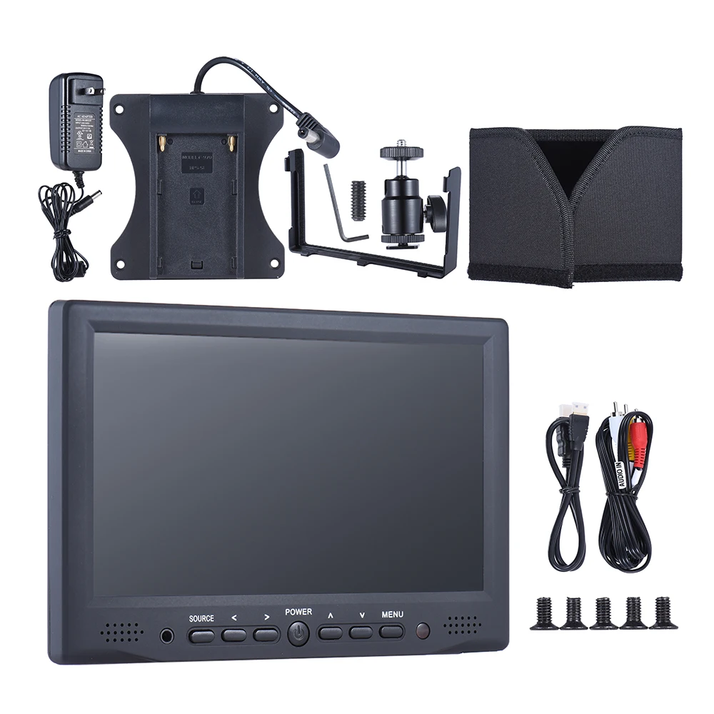Профессиональный цифровой монитор Andoer AD 701 7 дюймов 800*480 HD ЖК дисплей