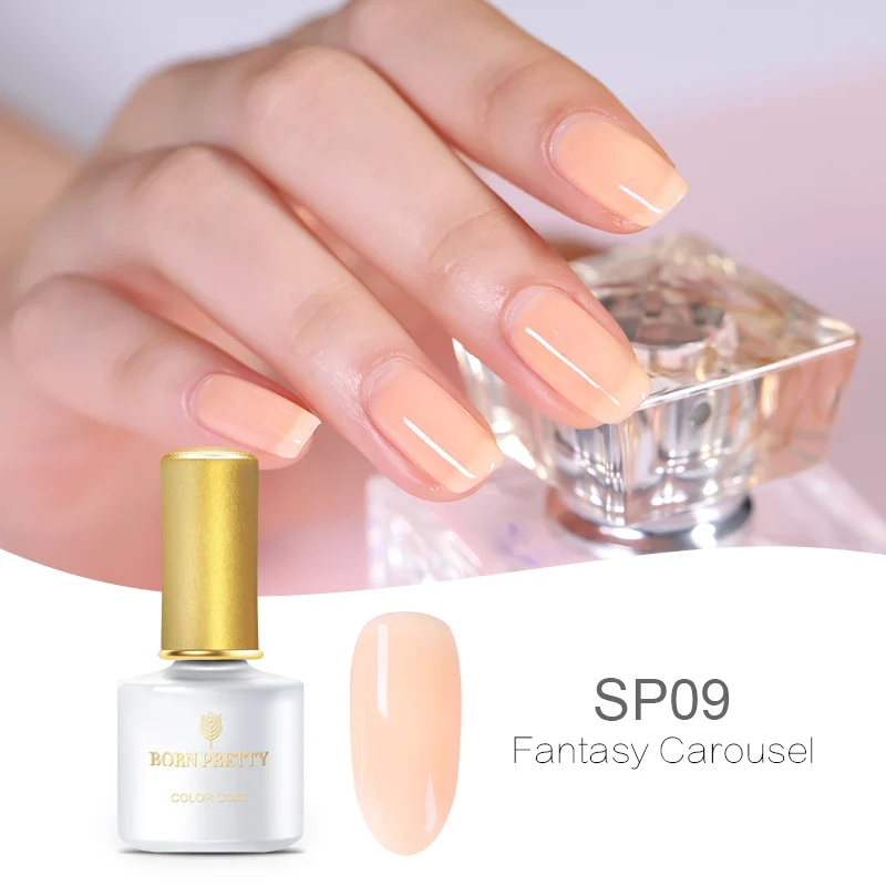 Pink-SP09 BORN PRETTY Opal Jelly Гель-лак для ногтей 6 мл полупрозрачный белый розовый лак замочить от маникюра УФ-гель для дизайна ногтей лак - Цвет: Pink-SP09