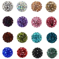 100pcs 10mm austria beads crystal disco ball beads spacer beadsaustria bracelet crystal clay beads 27 color