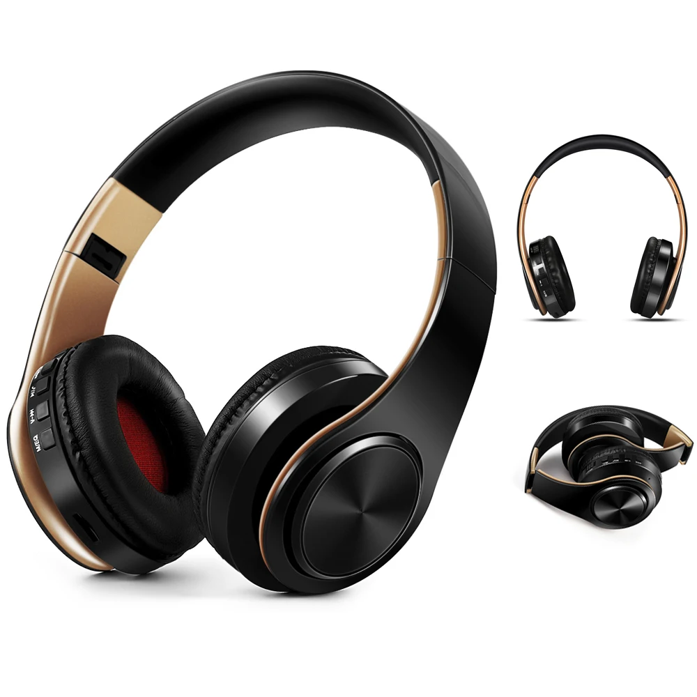 HIFI стерео наушники, беспроводные наушники, Bluetooth наушники, музыкальная гарнитура, FM SD карта, воспроизведение музыки для xiaomi iphone, мобильного телефона