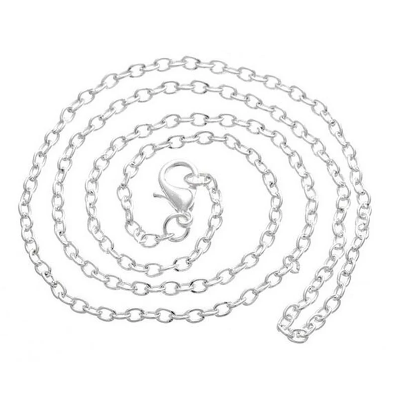 Очаровательная цепочка из нержавеющей стали с простым хрустальным сердцем живой