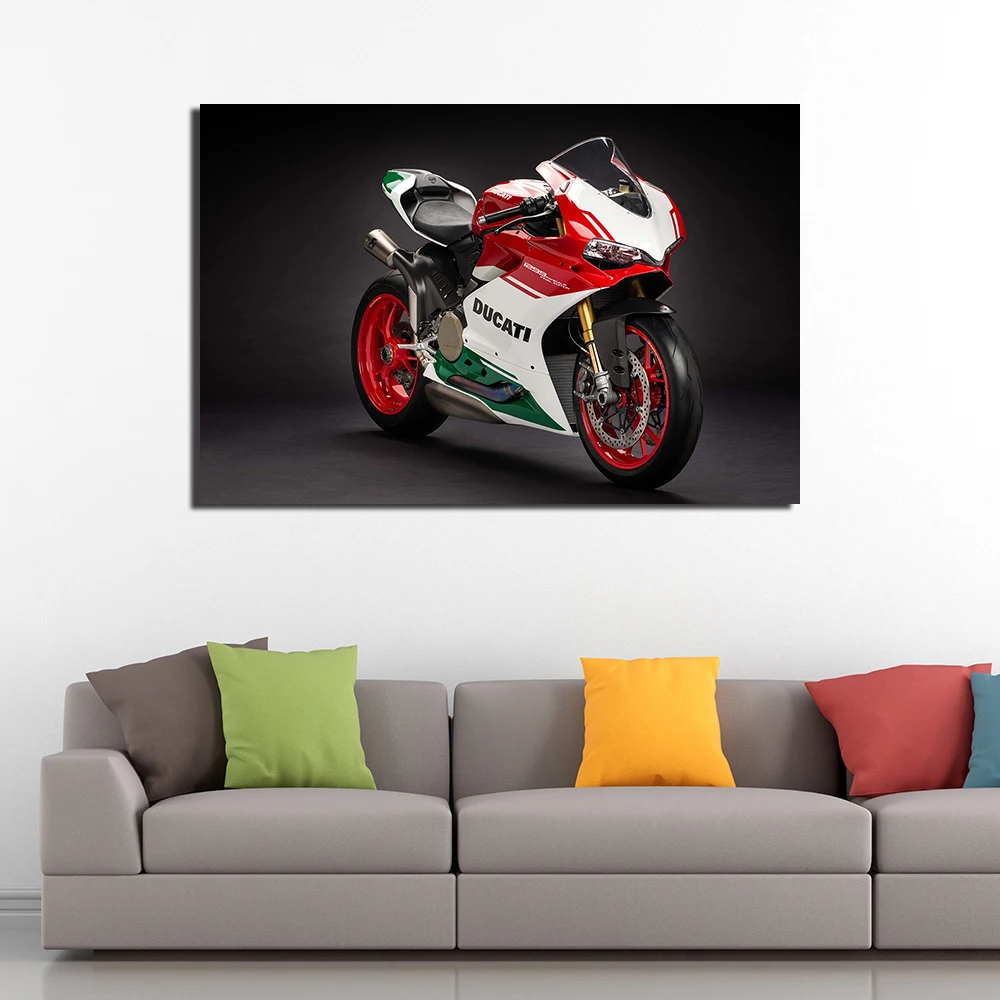 Ducati 1299 супер мотоцикл холст картина настенные художественные фотографии для