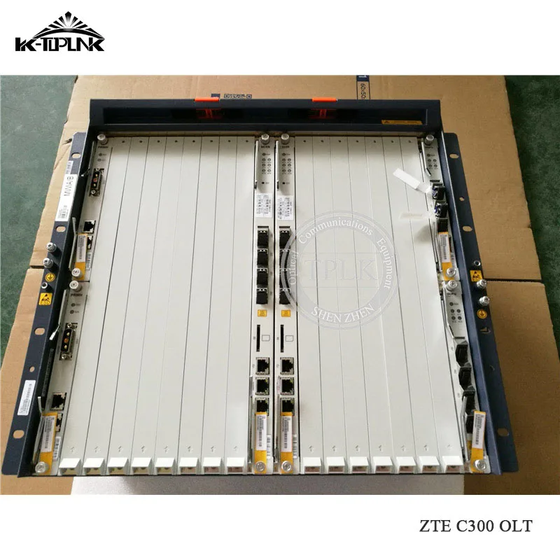ZTE C300 OLT ZXA10 2 * HUVQ 10GE Uplink SCXM Control PRWG 1 GTGH 16 портов c ++ Оптический линейный терминал