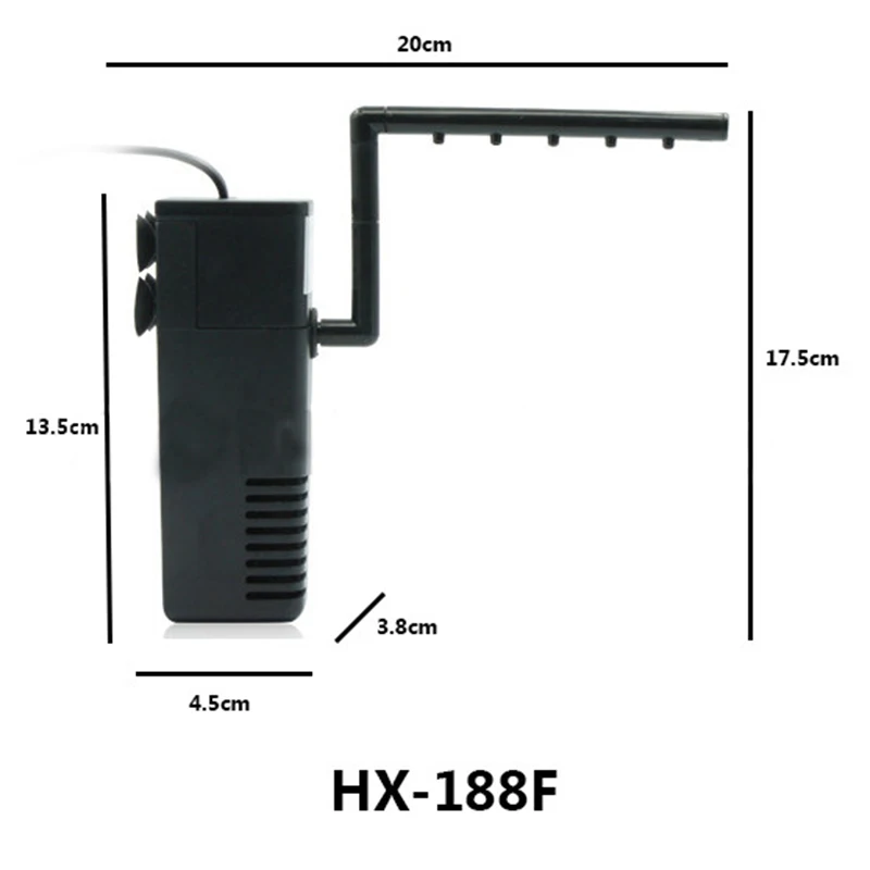 Аквариумный фильтр многофункциональный внутренний ABS воздушный насос скиммер с