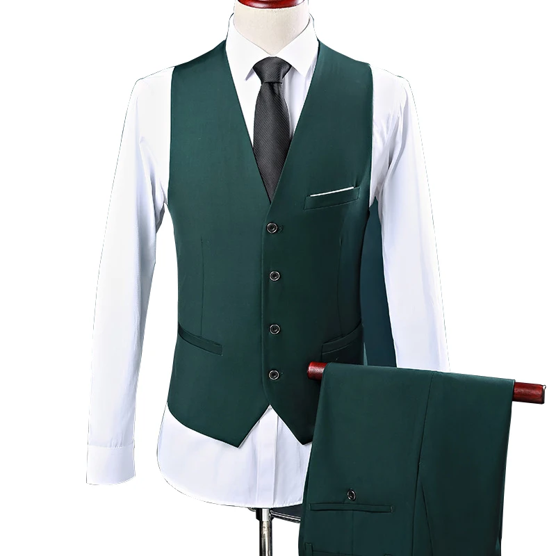Shenrun Male Solid Color Vests Fashion Causal Business Slim Fit Work Waistcoat Office Formal Suit Vest For Young Classic Gilet