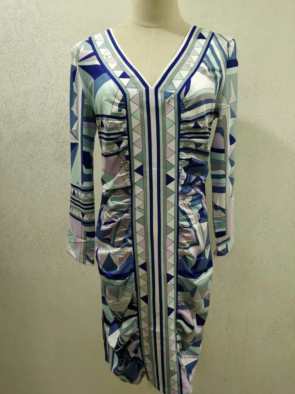 EFATZP женское Европейское модное эластичное шелковое трикотажное платье с