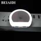 Светодиодная настенная розетка BEIAIDI, ночник с двумя USB-портами, 5 В, 1 А, автоматический светильник ности, прикроватная тумбочка, аварийсветильник для взрослых и детей