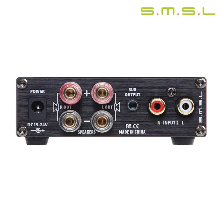 SMSL A2 HiFi 2.0 чистый цифровой аудио Усилители домашние AUX/RCA Вход 40 Вт + Выход DBB