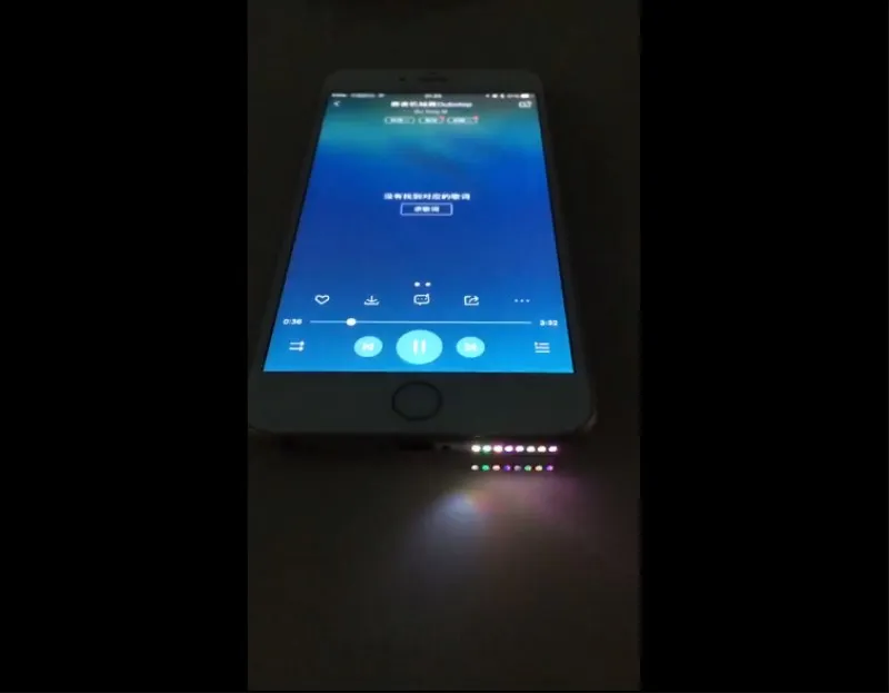 5 шт./Партия DIY светящийся гибкий для iphone 8, 8 Plus 7 7 Plus 6 6 S Plus громкий динамик отверстие сверкающий кабель DIY умный телефон музыкальная лампа