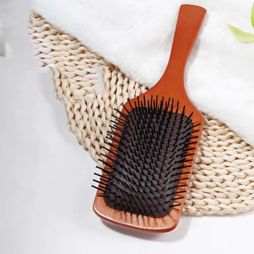 

Детская щетка для ухода за волосами, массажный набор, деревянная Антистатическая щетина, расческа для волос, Детская щетка для ухода за коже...