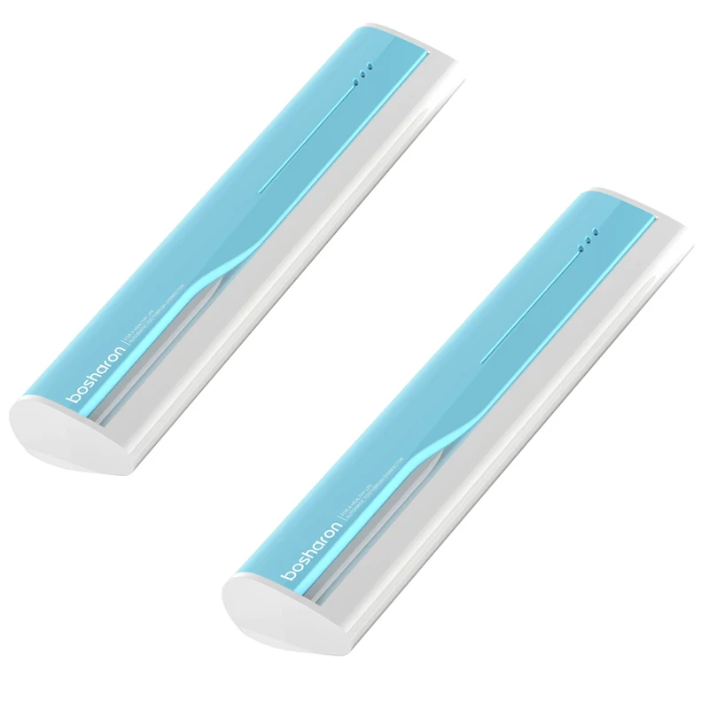 2 pcs Blue Портативный держатель для зубных щеток УФ дезинфицирующее средство USB перезаряжаемая Автоматическая дезинфекция зубная щетка для путешествий коробка аксессуары для ванной комнаты - Цвет: 2 pcs Blue