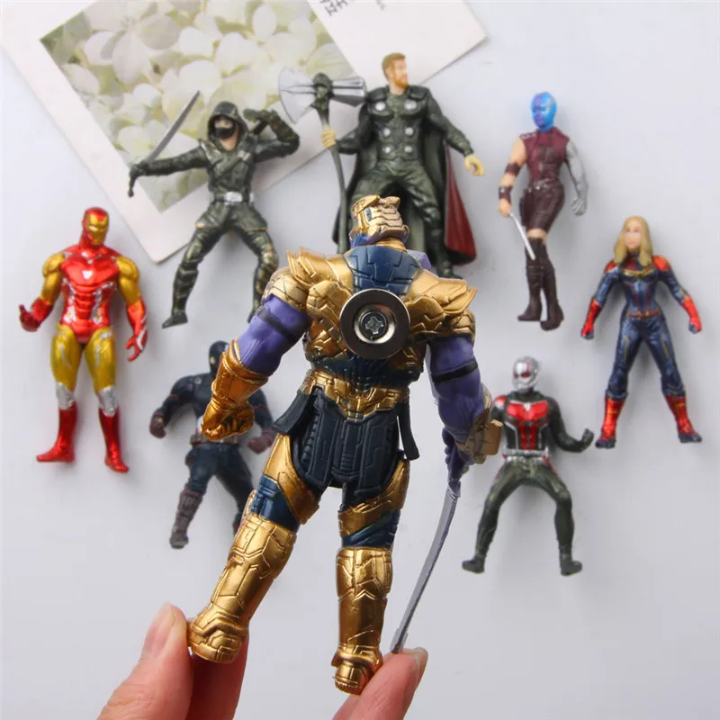 8 шт./лот marvel legends Аниме Фигурка магниты на холодильник отличное качество аниме
