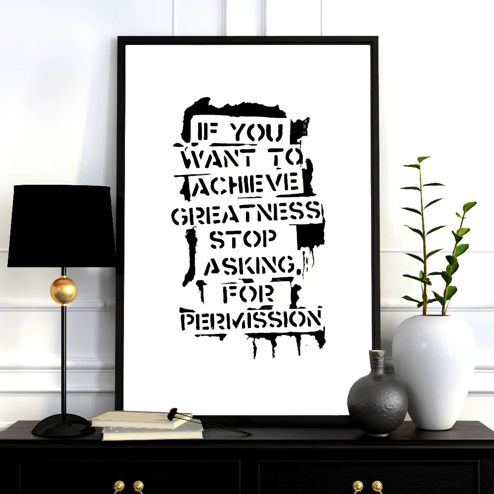 

Bansky Artwork Motivational Cotton Canvas Art Print Painting Poster Wall Pictures For Living Room Decoration Home Decor No Frame