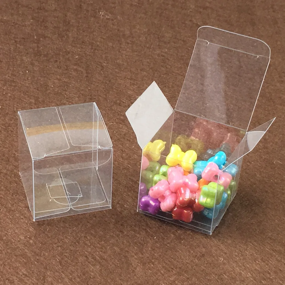 Фото 50 шт 9*9*9 см прозрачные пластиковые ПВХ коробки упаковка для giftchocolatecandycosmeticcakecrafts Дисплей пакет прозрачная коробка №2