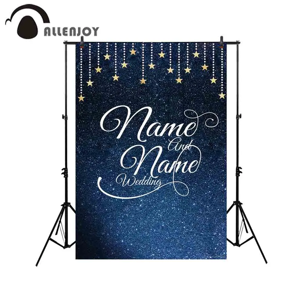 Allenjoy Фон фотографии темно синий ночное небо звезды Пользовательское Имя