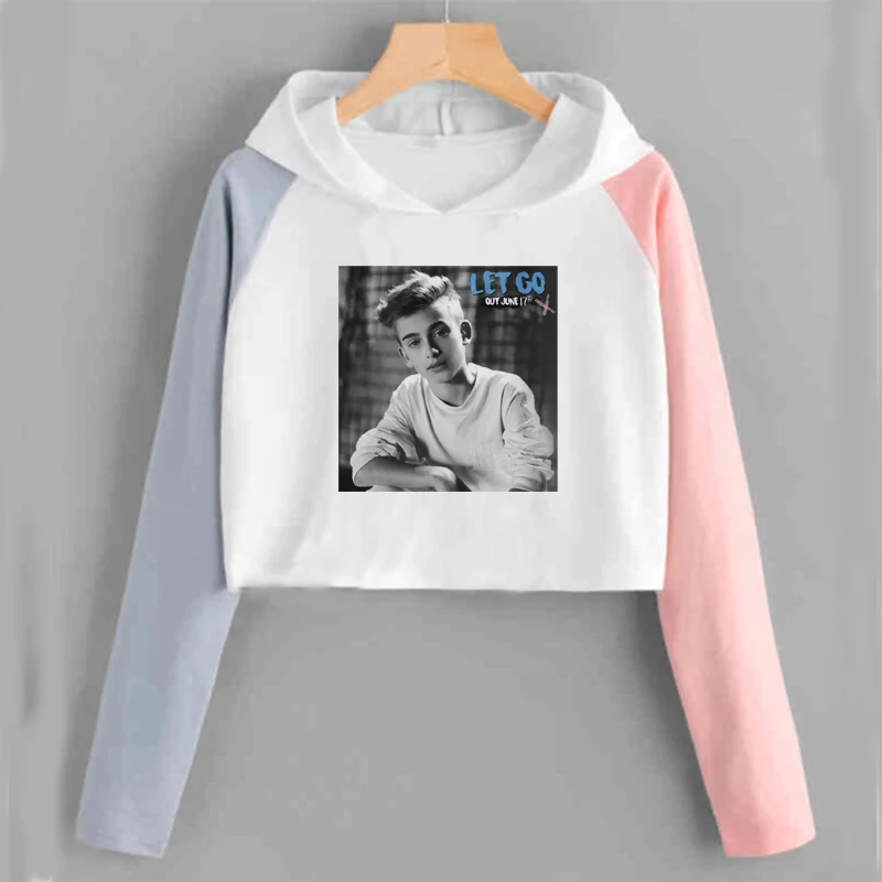 Укороченный джемпер с капюшоном для женщин и девушек розовый укороченный топ на