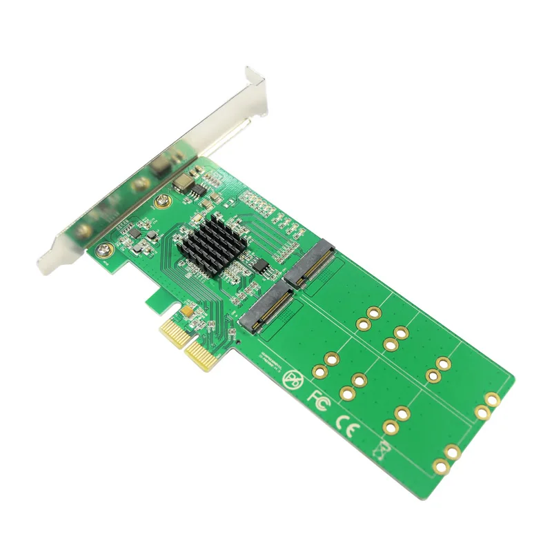 PCI Express на 4x B + M ключ M.2 SSD карта PCI-e 2x к NGFF SATA адаптер PCIe низкопрофильный кронштейн
