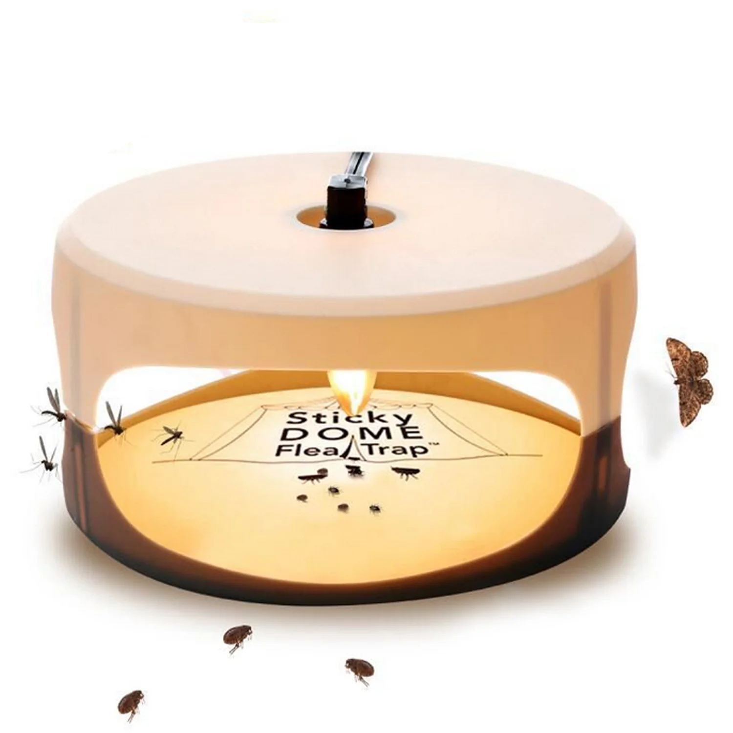 Behogar 1 шт. вредителей насекомых Убийца блохи ловушка 2 клей диски светильник лампы