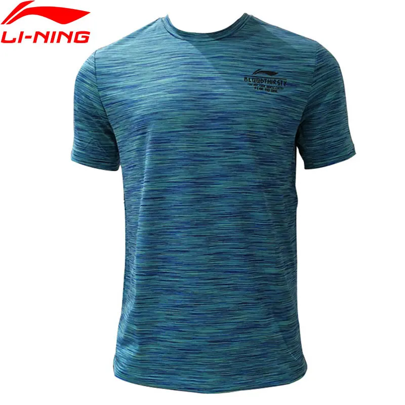 Мужская футболка для баскетбола Li-Ning дышащая Спортивная из 89% полиэстера с