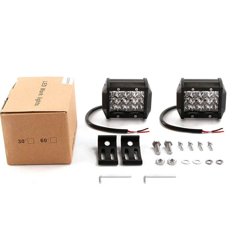 AICARKAS 12V 24V светодиодная фара Автомобильная противотуманная дальнего света три