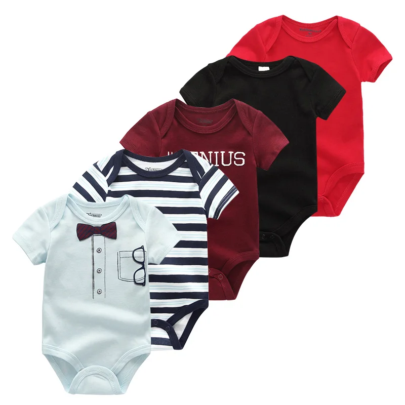 Baby Clothes5089 Г., 5 шт./лот, боди, одежда для маленьких девочек Одежда для маленьких мальчиков от 0 до 12 месяцев Одежда для новорожденных девочек из хлопка с единорогом Roupas de bebe - Цвет: Baby Clothes5089
