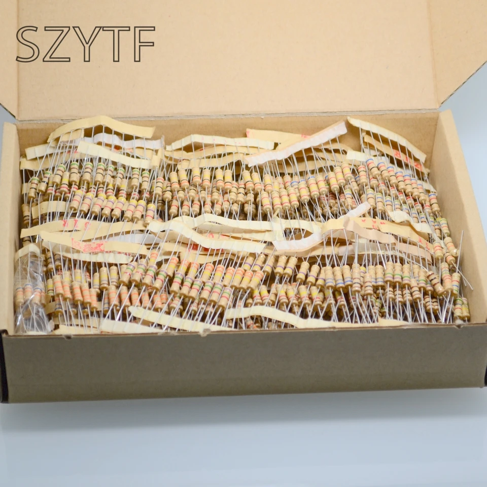 1 Вт 122 вид * 10 шт = 1220 (0.3ом м) 5% углеродный резистор Ассорти Комплект|resistance assortment
