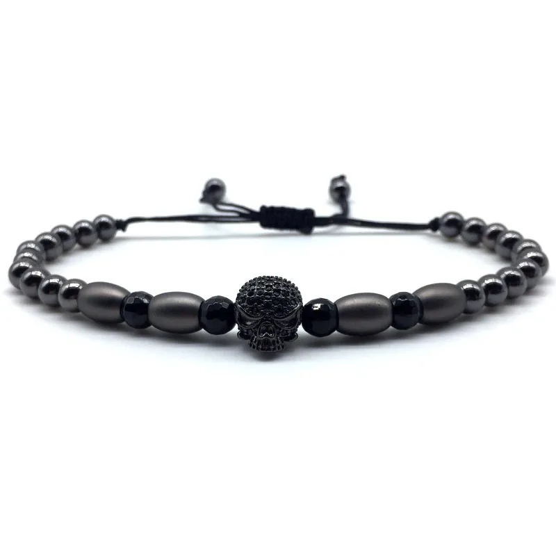 Новое поступление 2020 мужской браслет из искусственных камней в стиле панк с