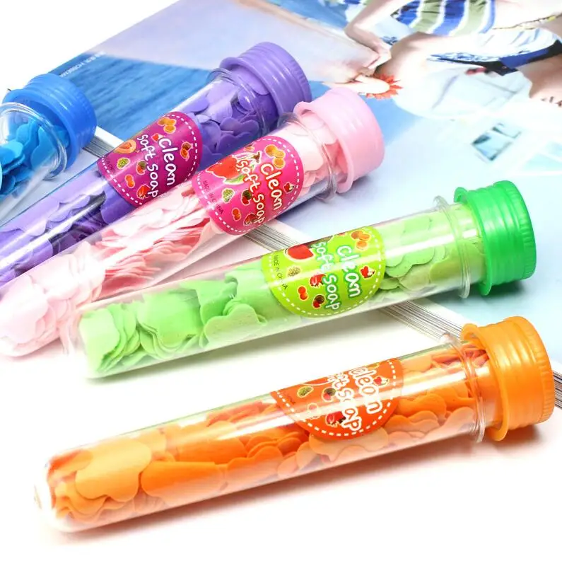 2 коробки для мытья рук ванны путешествий ароматические листы ломтиков пенная