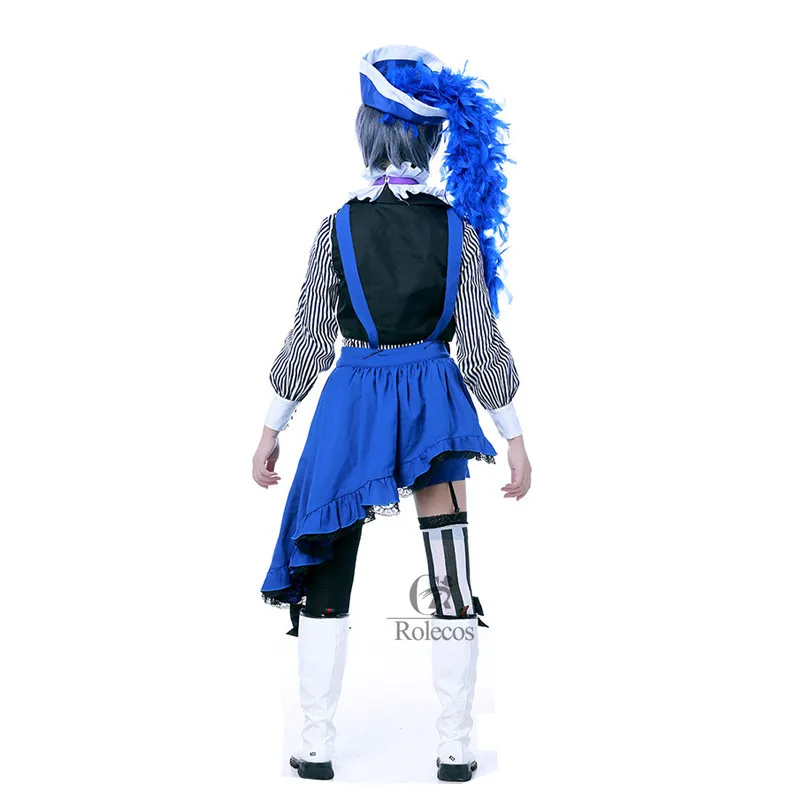Аниме Kuroshitsuji Black Butler книга для цирка косплея Ciel Phantomhive косплей костюм полный