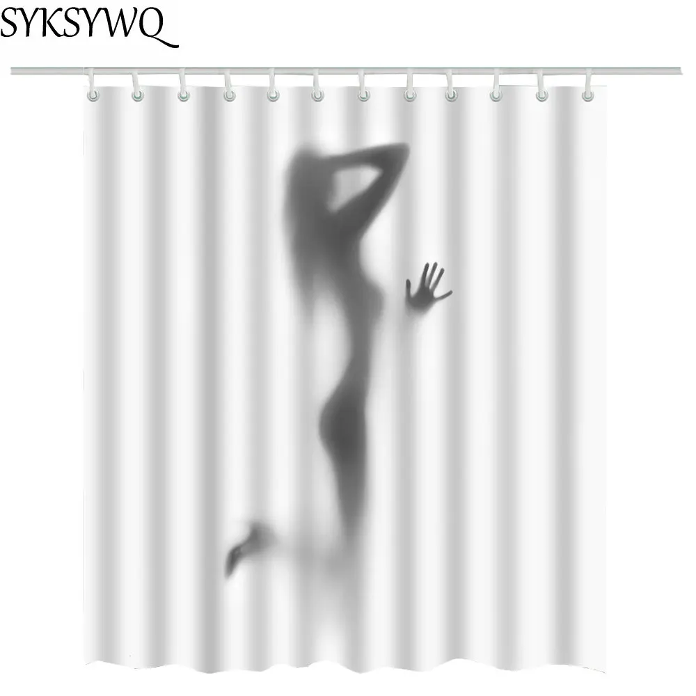 Женская и мужская занавеска для душа из полиэстера|shower curtain|white shower curtaincurtains for
