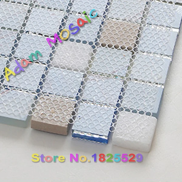 Ocean blue стекла ванной мозаика голубой плитки белый кухонные столешницы дизайн