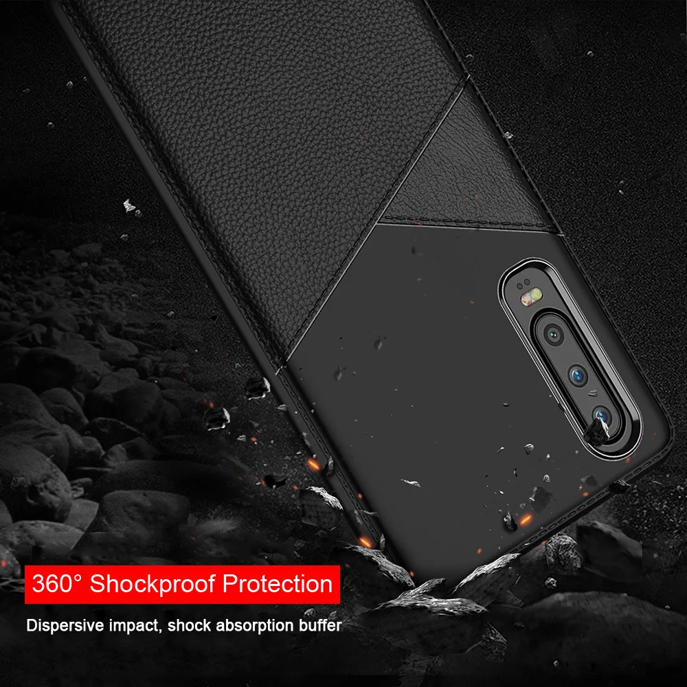 2019 новый деловой кожаный чехол из термополиуретана для Huawei P Smart P20 P30 Mate 20 Lite