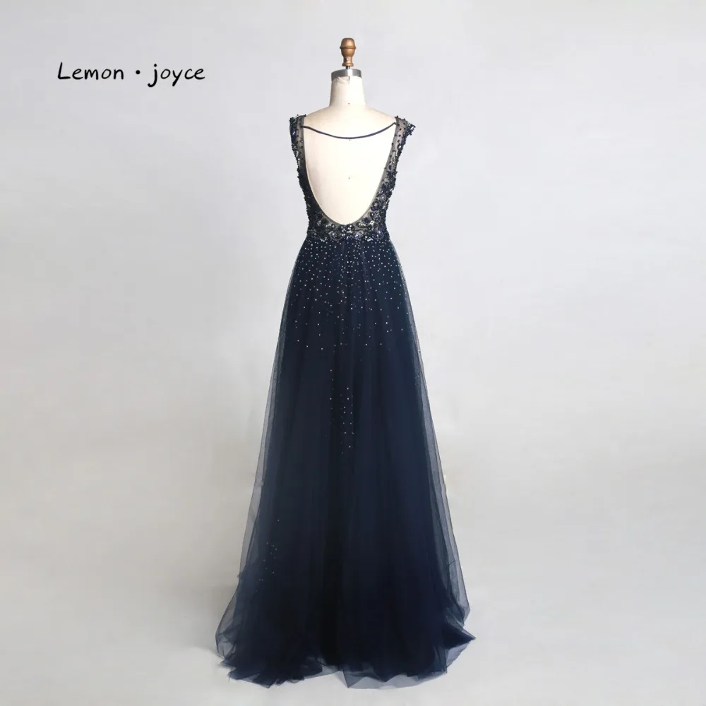 Женское вечернее платье с V-образным вырезом открытой спиной и бисером | Свадьбы