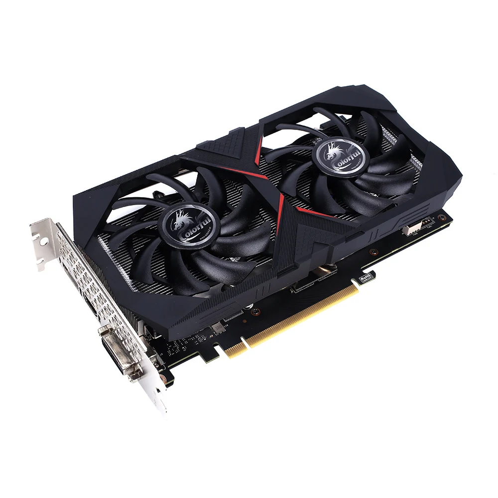 Красочная видеокарта GeForce RTX 2060 6G GPU GDDR6 TU106 1608MHZ графическая карта Nvidia 8Pin PCI-E 3,0 HDMI DVI порт для игрового ПК