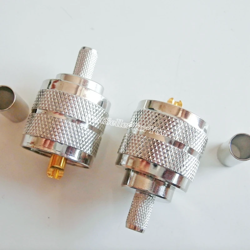 10X PL259 UHF паяльный обжим RG58 RG142 RG400 LMR195 LMR200 RF соединитель G|connector crimp|connector pl259connector male |