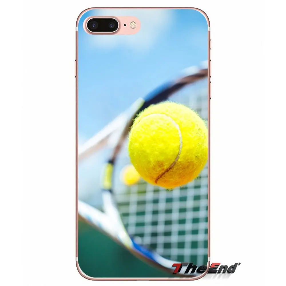 Прозрачный чехол из ТПУ для iPhone X 4 4S 5 5S 5C SE 6 6S 7 8 Plus Samsung Galaxy J1 J3 J5 J7 A3 A5 2016 2017 play tennis ball