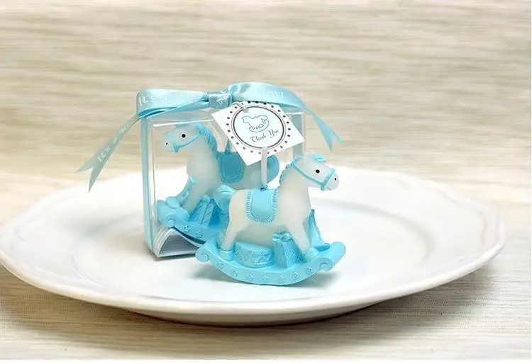 Baby shower candle favor--playful rocking horse favors Birthday party gift 100pcs/lot | Дом и сад