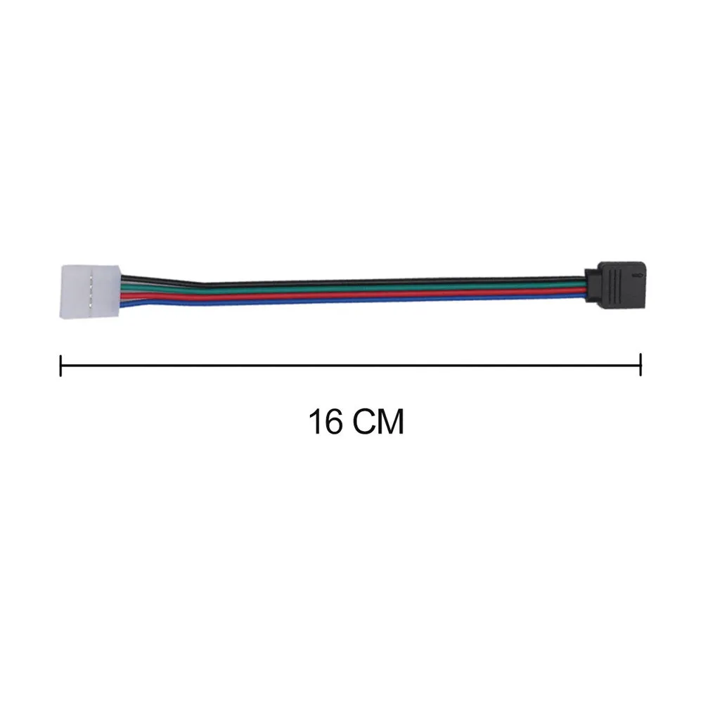 10 шт. мм 4 контактный мужской разъем PCB кабель для RGB 5050 3528 светодиодные