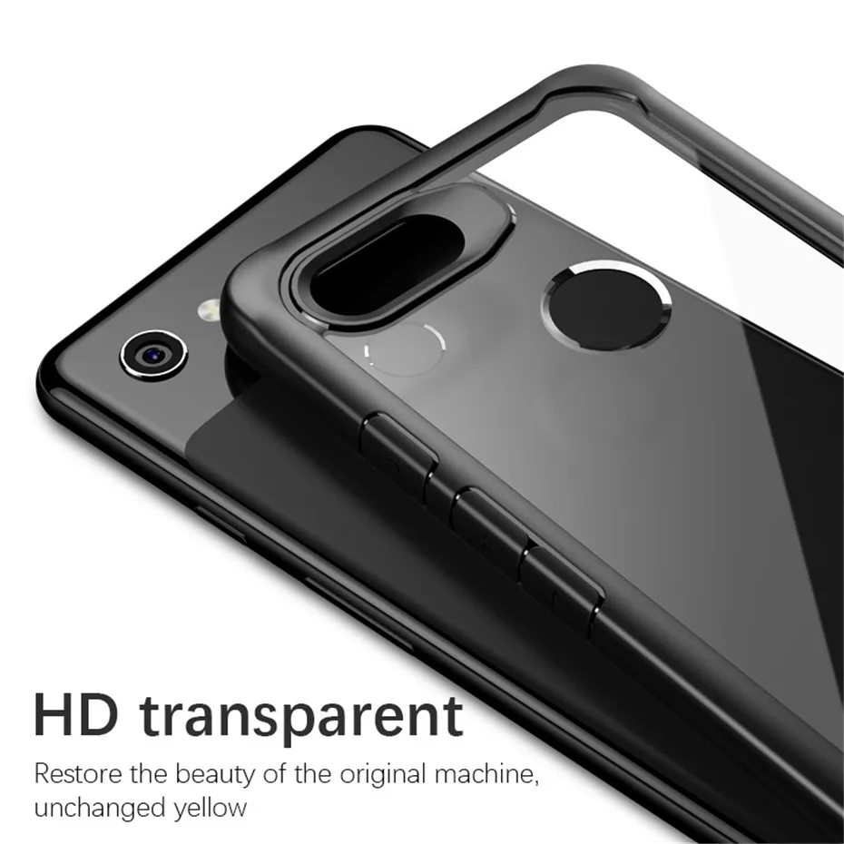 For Google Pixel 2 2XL 3 XL Case Luxury Slim Soft Silicone Frame Transparent PC Back Cover 3a 3XL Lite Coque |