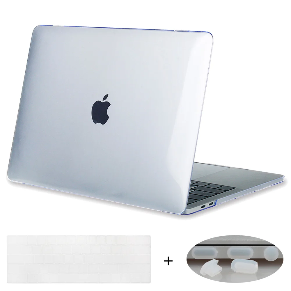 Crystal Clear Чехол Redlai для Macbook Pro 13 15 Touchbar A1706 A1707 Pro retina 13,3 12 15,4 Air 13 11 жесткий чехол с изображением собаки из мультфильма - Цвет: Crystal Clear