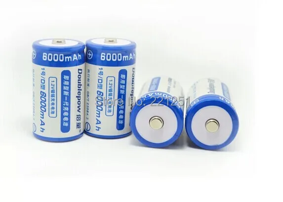 Никель кадмиевые аккумуляторные батареи 1 2 в перезаряжаемые D 6000 мА