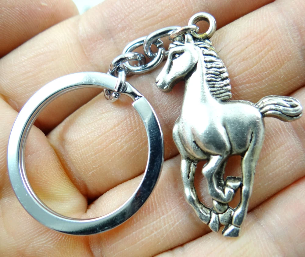 5 шт. модные креативные брелки для ключей кольцо лошадь брелок кулон Подарочный