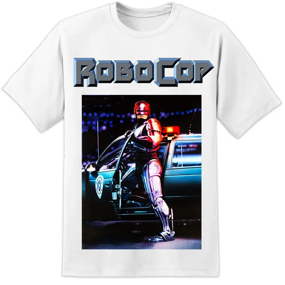 Робокоп Ретро нам огромный плакат фильма футболка принт культовым OCP ED209 Детройт