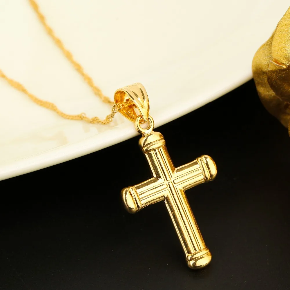 Модное мужское ожерелье из нержавеющей стали крест кулон оптовая продажа