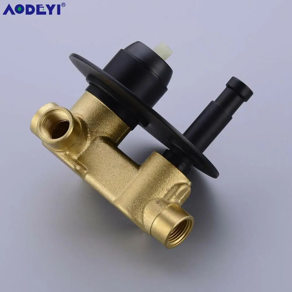 AODEYI скрытый смеситель для ванны матовый золотой черный 1/2 кд кран с ручной