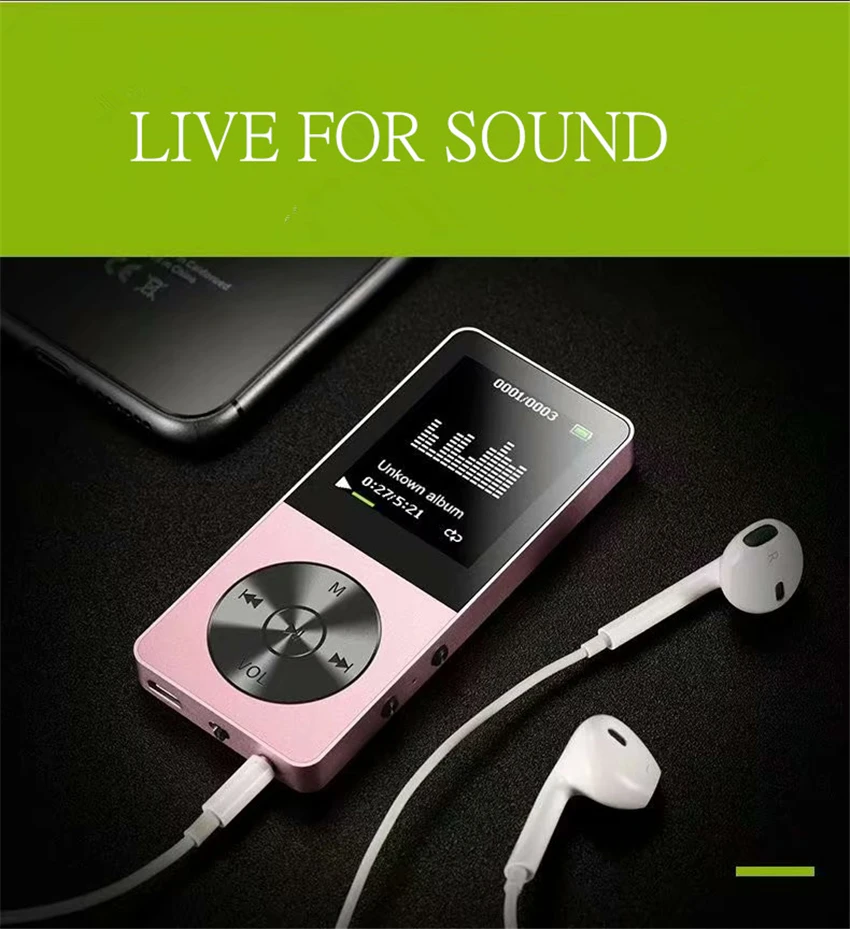 4 GB JS-09 мини спорт MP3 музыкальный плеер TFT экран запись HIFI плеер Поддержка TF карты электронная книга fm-радио Встроенный громкоговоритель