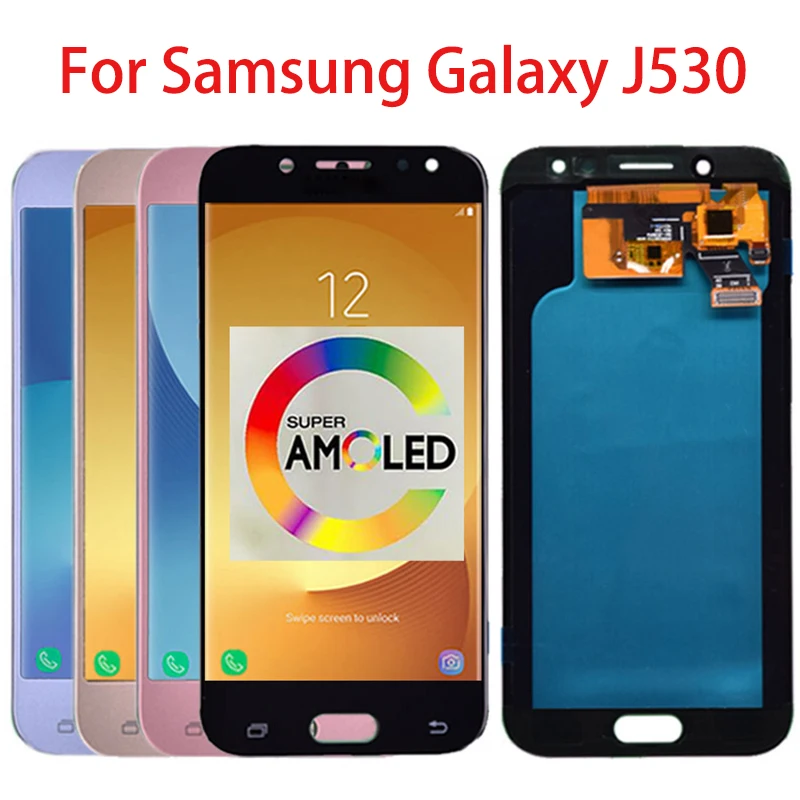 ЖК-дисплей Super Amoled для Samsung Galaxy J5 2017 J530 J530F, ЖК-дисплей, сенсорный экран, дигитайзер в сборе, замена для J5 Pro 2017
