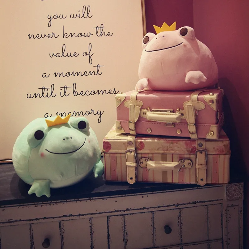 

35cm/42cm Cute Plush Frogs Stuffed Cartoon Down Cotton Frogs Pillow Birthday Xmas Gifts Kids Toys Home Decor