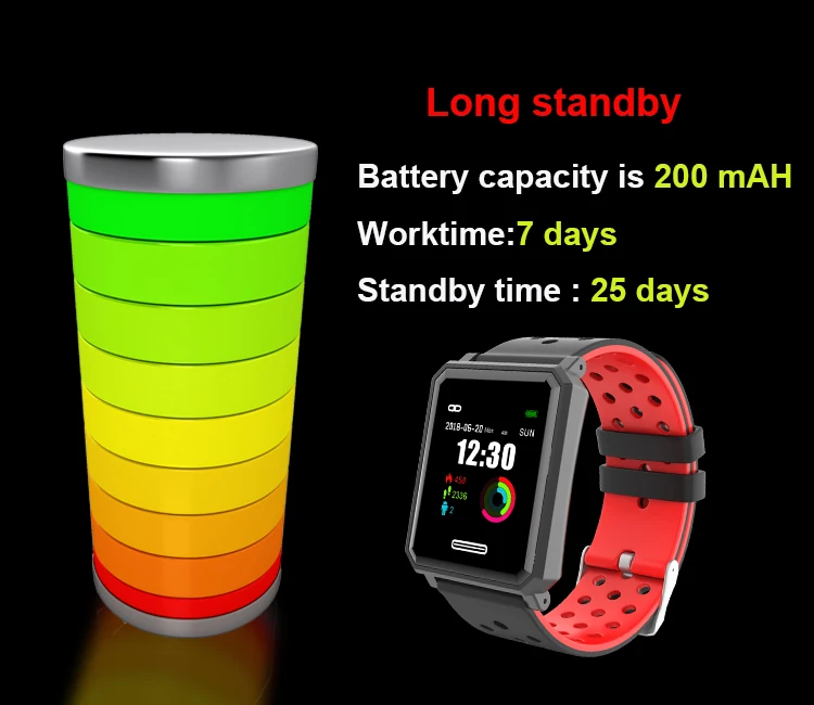 Original A30 Smart Fitness Bracelet Watch Wristband OLED Color Touchpad Sleep Monitor Heart Rate Band PK Mi 2 | Электроника