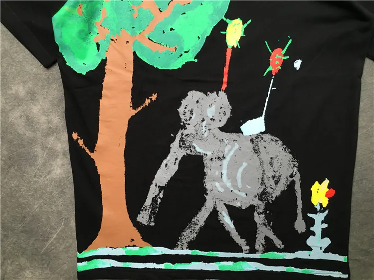 Новинка 2019 мужские футболки VETEMENTs Elephant футболка в стиле хип-хоп скейтборд уличная